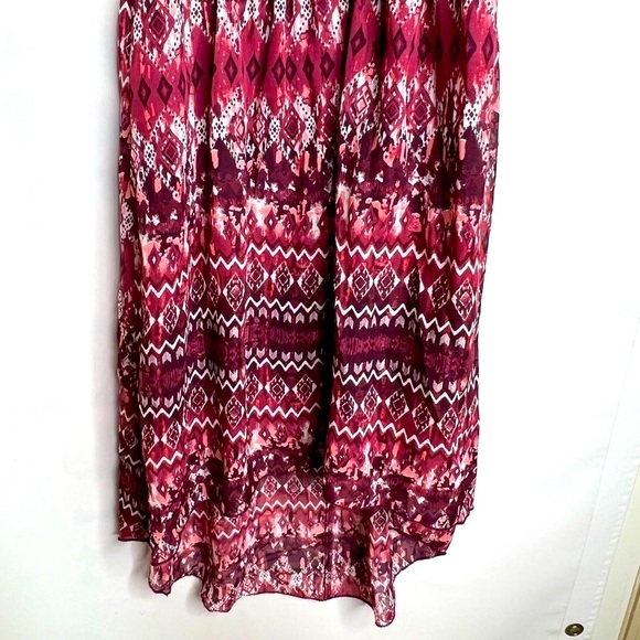 No Boundaries Burgundy Indian Print Sundress - Picture 4 of 6